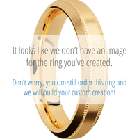 14K Yellow Gold + Satin , Sand Finish