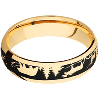 10K Yellow Gold + Polish Finish