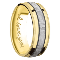 14K Yellow Gold + Polish Finish