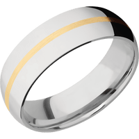 14K White Gold + Polish Finish