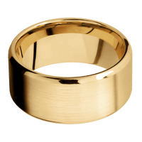 10K Yellow Gold + Satin , Polish Finish