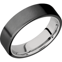 Zirconium + Anglesatin Finish + 14K White Gold