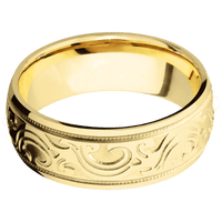 18K Yellow Gold + Polish Finish