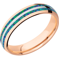 14K Rose Gold + Polish Finish