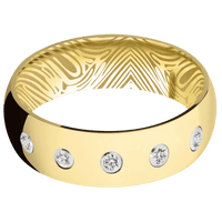 14K Yellow Gold + Polish Finish