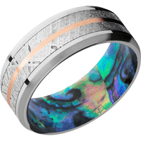 Palladium + Polish , Satin Finish + Abalone