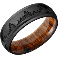 Zirconium + Satin , Polish Finish + Desert Iron Wood