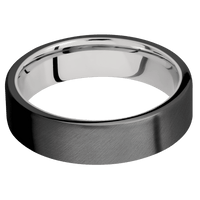 Zirconium + Anglesatin Finish + 14K White Gold