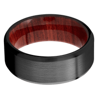 Zirconium + Satin , Satin Finish + Red Heart