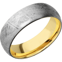 Meteorite + None Finish + 14K Yellow Gold