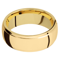 14K Yellow Gold + Polish , Polish Finish