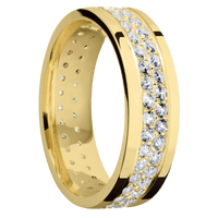18K Yellow Gold + Polish Finish