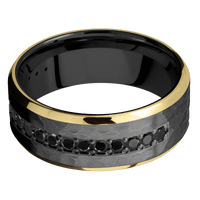 Zirconium + Hammer , Polish Finish