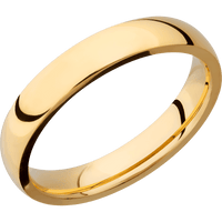 18K Yellow Gold + Polish Finish