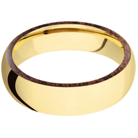 14K Yellow Gold + Polish Finish