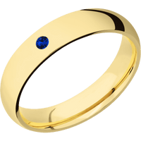 14K Yellow Gold + Polish Finish