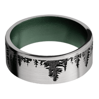 Titanium + Satin Finish + Eastern Green