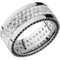 14K White Gold + Polish Finish