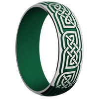Titanium + Polish Finish + Green