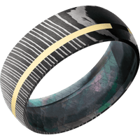 Damascus + Acid Finish + Black Mother of Pearl