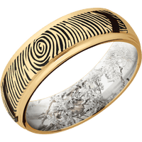 10K Yellow Gold + Polish , Polish Finish + King's Snow
