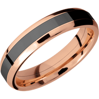 14K Rose Gold + Polish , Polish Finish