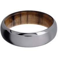 Tantalum + Bead , Polish Finish + Teak