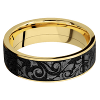 10K Yellow Gold + Satin Finish