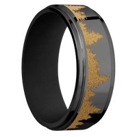 Zirconium + Polish , Polish Finish + Black