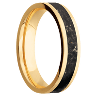 14K Yellow Gold + Bead Finish