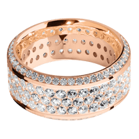 18K Rose Gold + Polish , Polish Finish