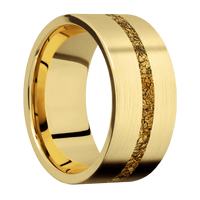 22K Yellow Gold + Satin Finish