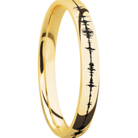 18K Yellow Gold + Polish Finish