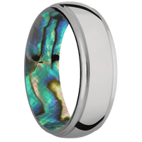 Titanium + Polish , Polish Finish + Abalone