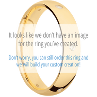 14K Yellow Gold + Polish Finish