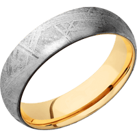 Meteorite + None Finish + 10K Yellow Gold