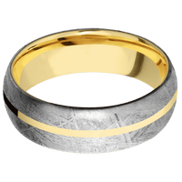 Meteorite + None Finish + 14K Yellow Gold