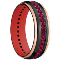 Zirconium + Satin , Polish Finish + USMC Red