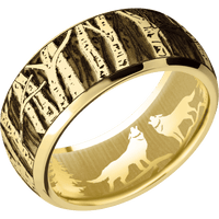 22K Yellow Gold + Polish , Polish Finish