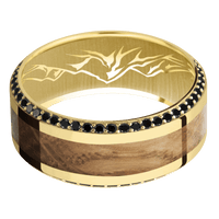 14K Yellow Gold + Polish , Polish Finish