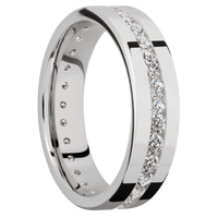 14K White Gold + Polish Finish