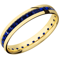 14K Yellow Gold + Polish Finish