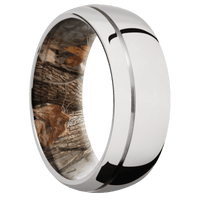 14K White Gold + Polish , Polish Finish + King's Woodland