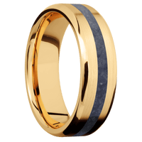 14K Yellow Gold + Satin , Polish Finish