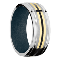 Cobalt Chrome + Sand , Polish Finish + Blue Titanium
