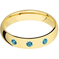 18K Yellow Gold + Polish Finish