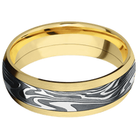 14K Yellow Gold + Satin Finish