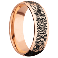 14K Rose Gold + Polish Finish