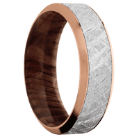 18K Rose Gold + Polish , Satin Finish + Sequoia