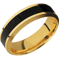 18K Yellow Gold + Polish , Sand Finish